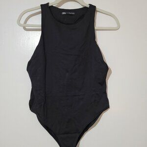 ZARA black HALTER BODYSUIT